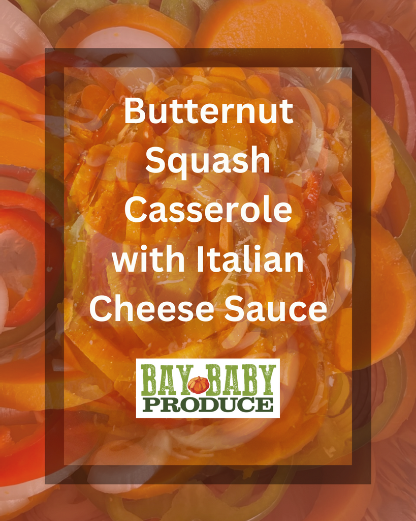 Butternut Squash Casserole with Italian Cheese Sauce