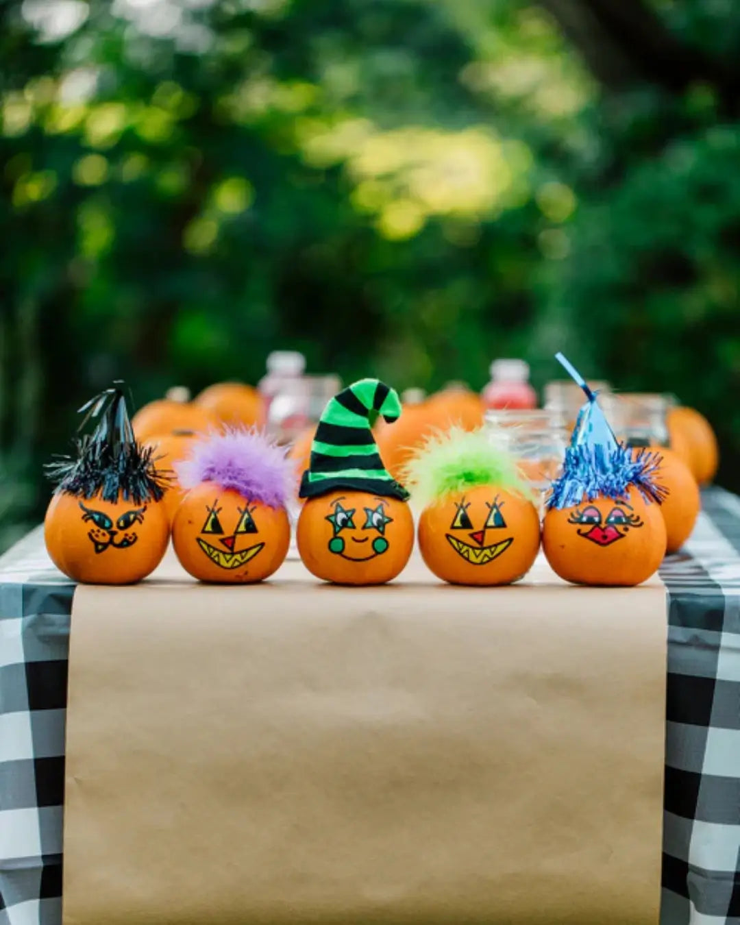 Add a Bit of Whimsy to Your Decor This Fall with Our Pumpkins with Feathery Hair