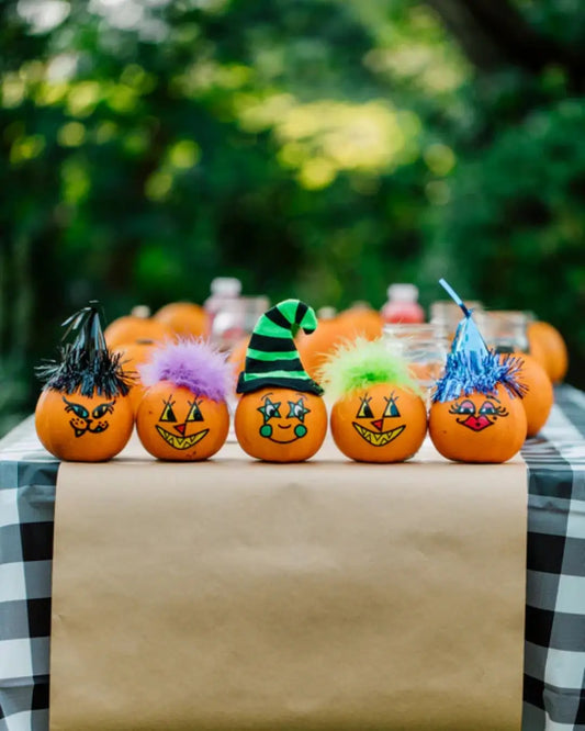 Add a Bit of Whimsy to Your Decor This Fall with Our Pumpkins with Feathery Hair