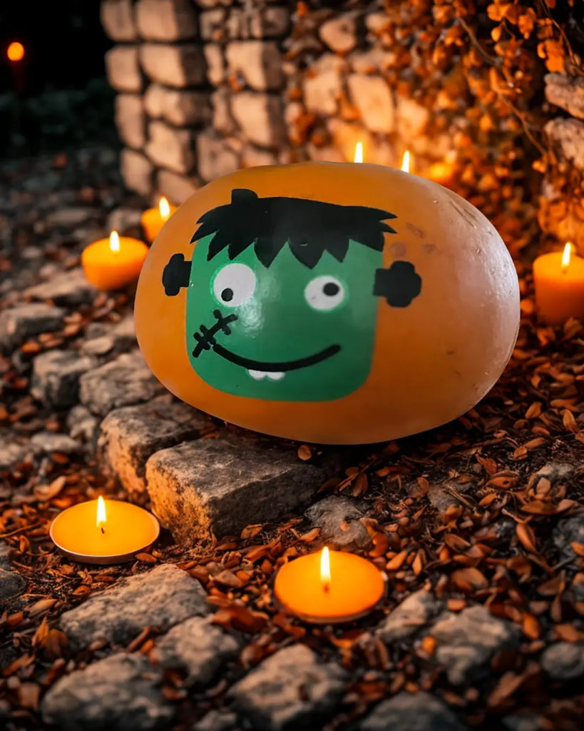 Add a Touch of Monster Magic with Our Frankenstein Painted Pumpkin