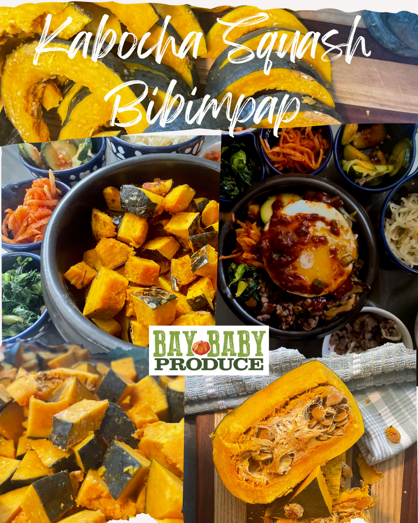Korean Bibimpap with Organic Kabocha Squash