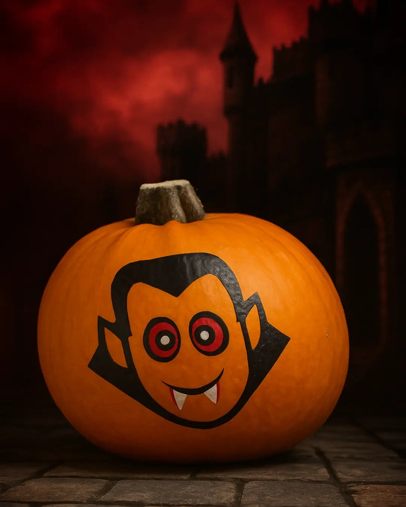 Make Your Porch Pop with Our Fang-tastic Vampire Painted Pumpkins