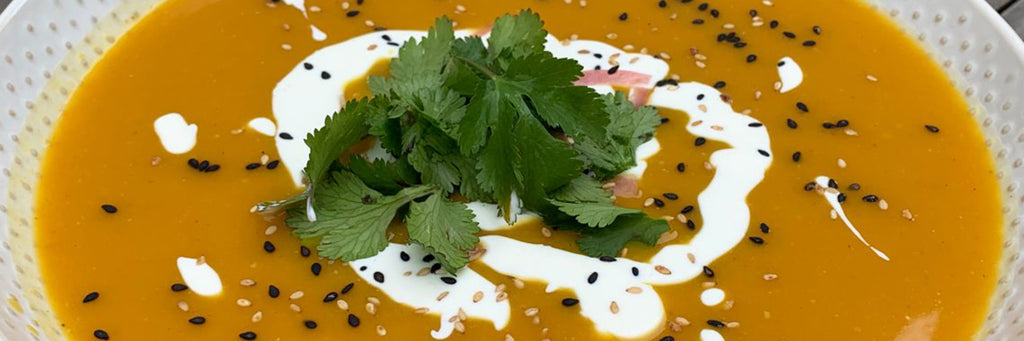 Roasted Kabocha Curry Soup