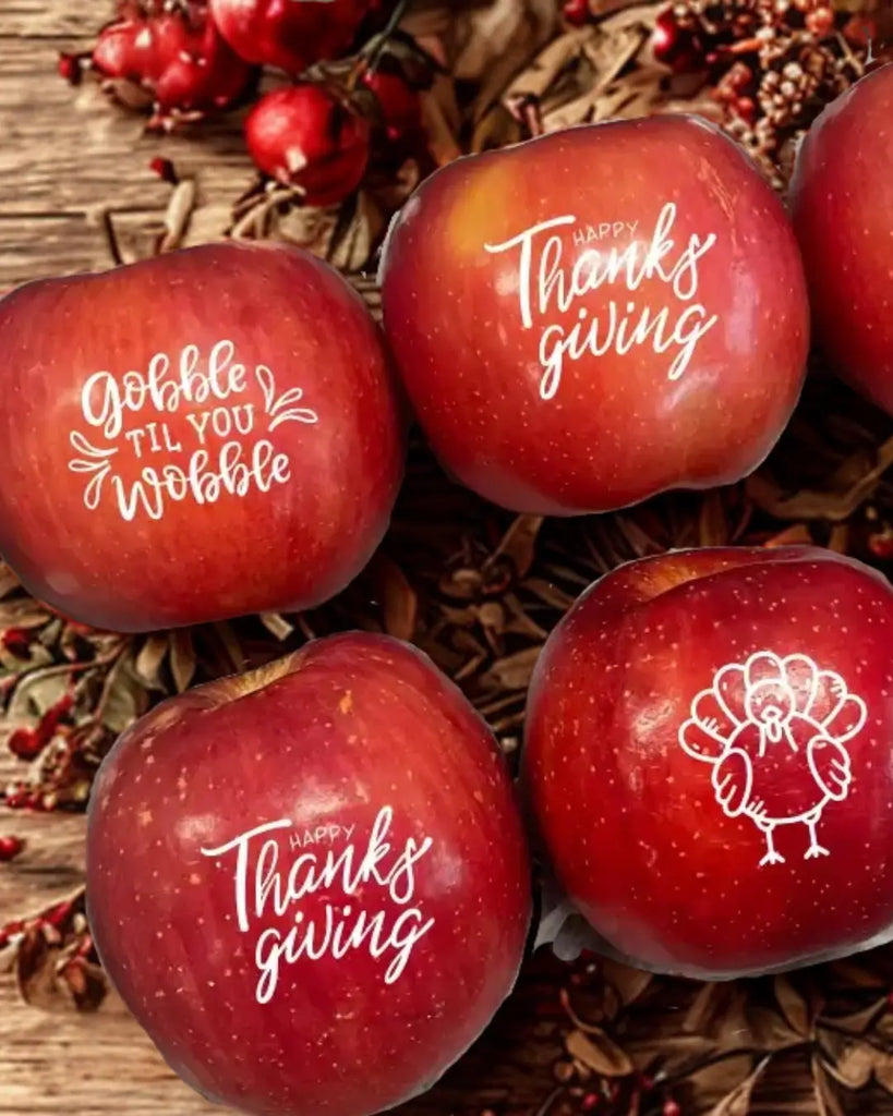 Thanksgiving Apples with a Twist: Add a Touch of Art to Your Holiday Table with Custom Fruit Decor